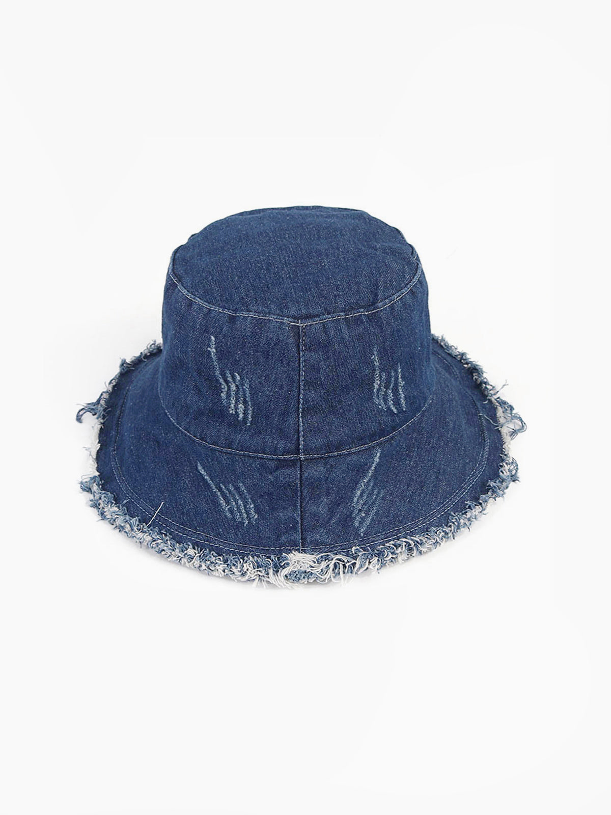 Denim Ripped Bucket Hat