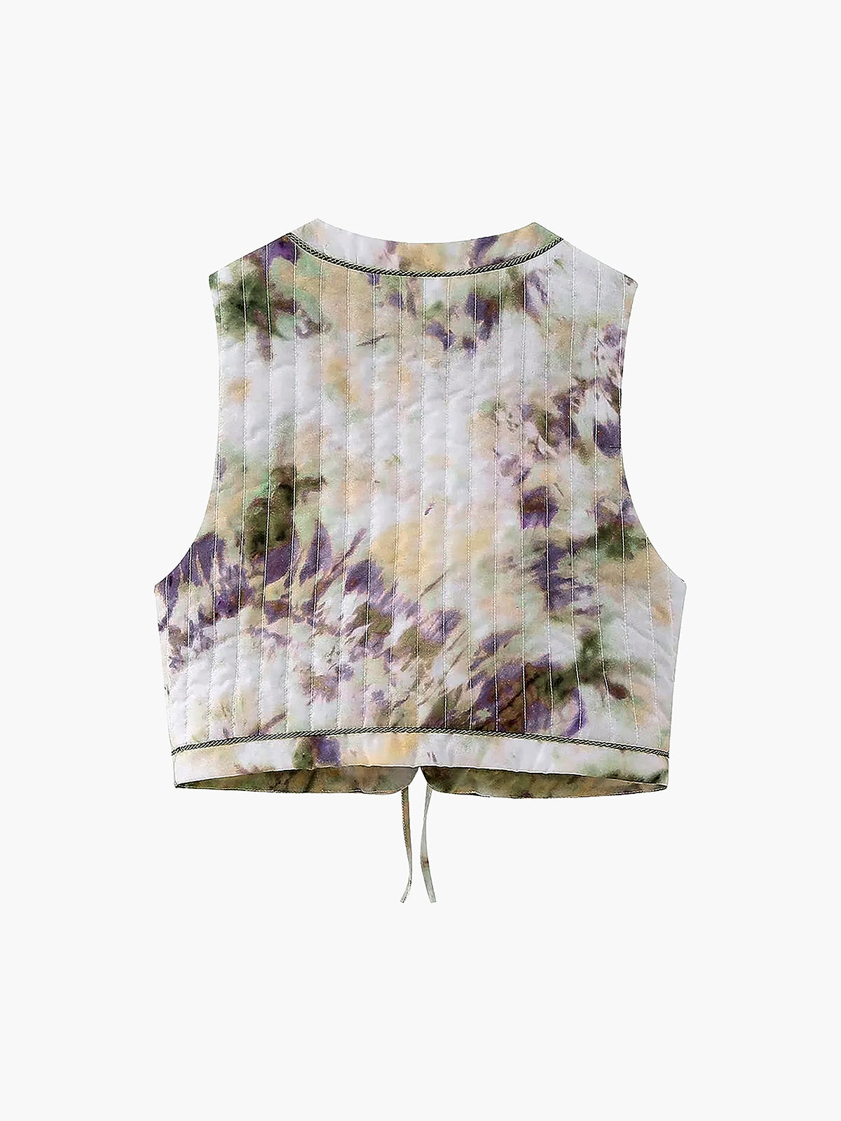 Tie Dye Quilted Vest