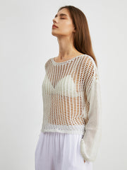 Weekend Cover Up Long Sleeve Top