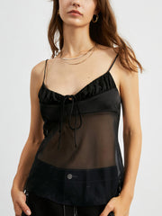 Drawstring Tied Cami Top