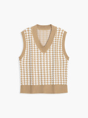 Basic Houndstooth Vest