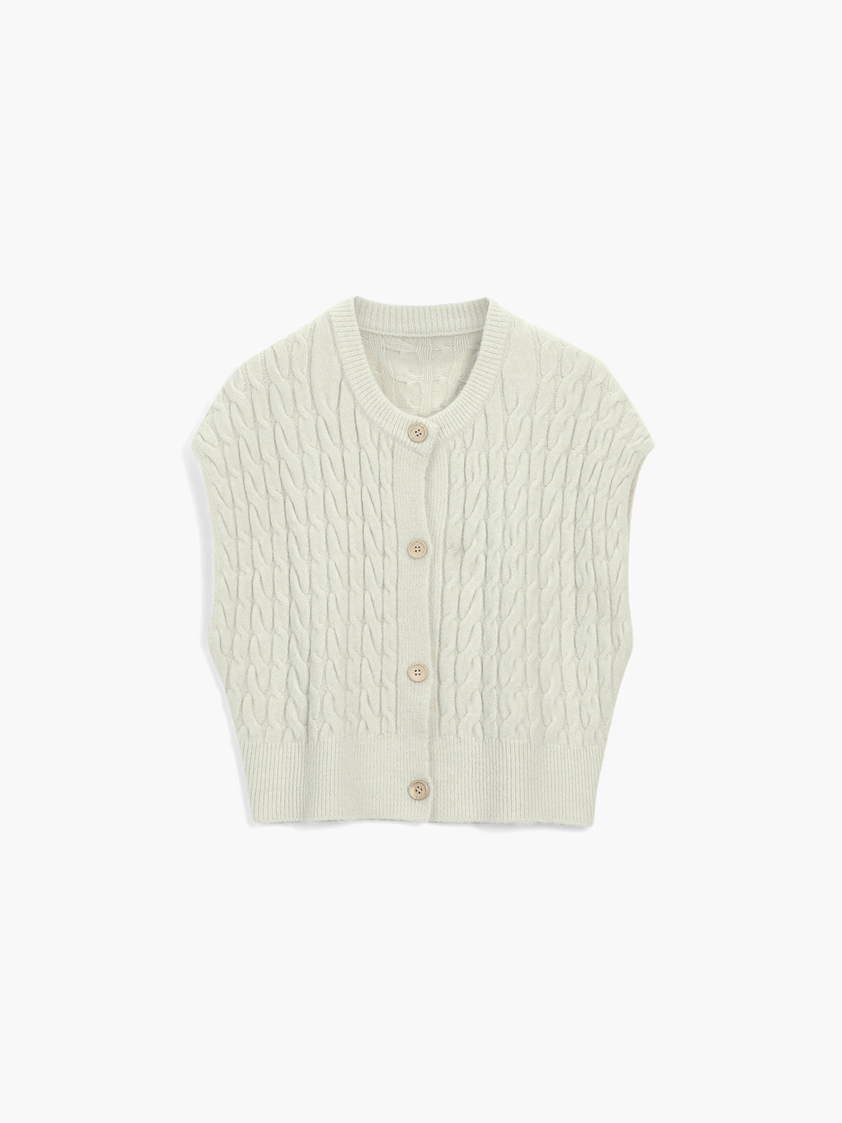 Utility Cable Knit Sweater Vest