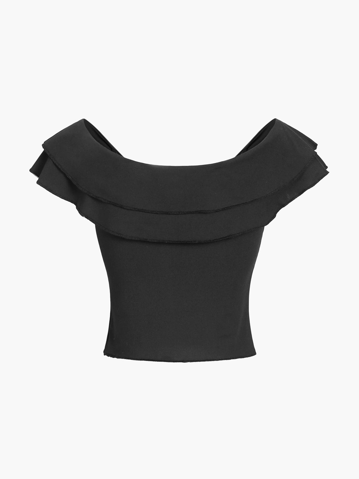 Leisure Lettuce Trim Twist Crop Top