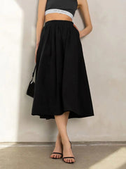 Effortless A-line Pocket Maxi Skirt