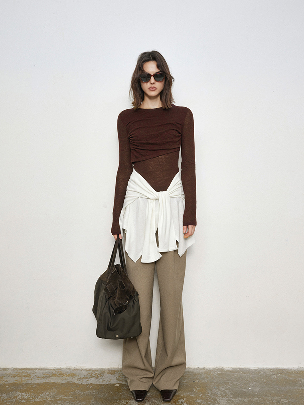 City Stroll Elastic Waistband Wide Leg Pants