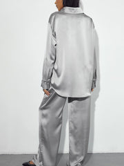 Isle Vibe Satin Wide Leg Pants