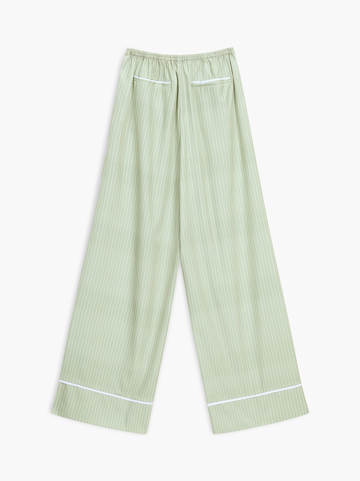 Greeness Pinstripe Wide Leg Pants