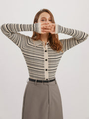 Musical Notation Knit Top