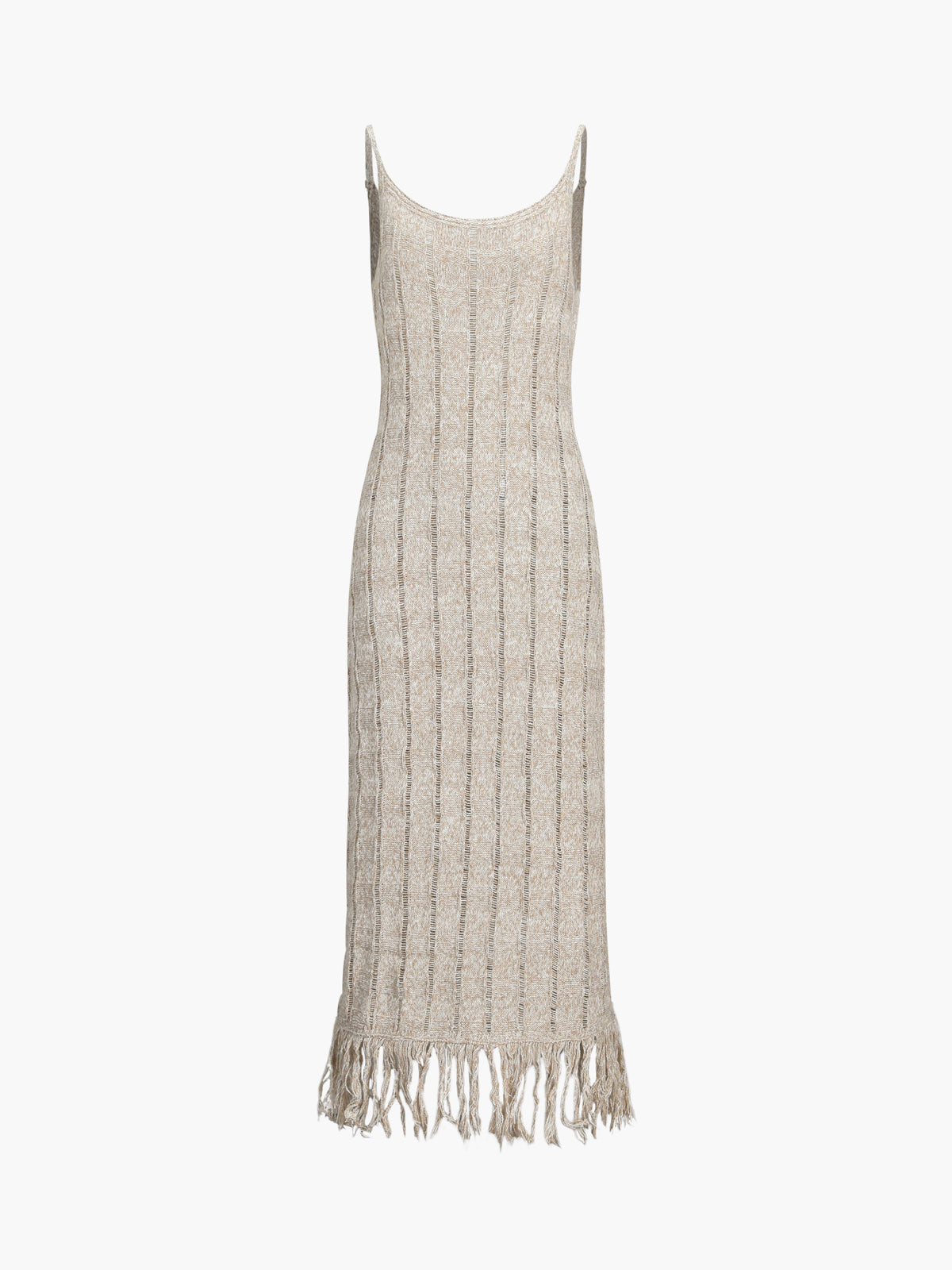 Portofino Knit Fringed Midi Dress