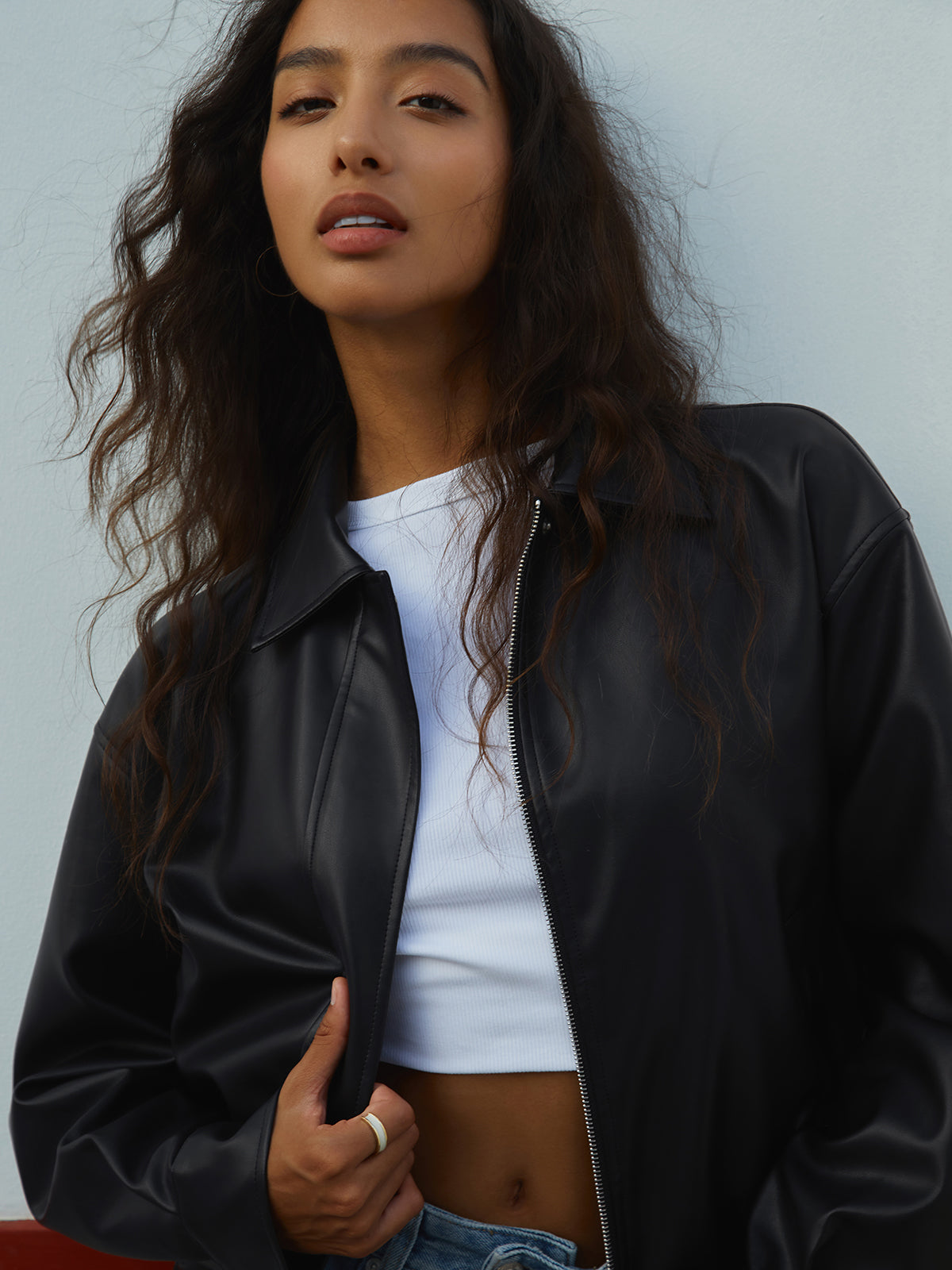 The Main Season Faux Leather Jacket