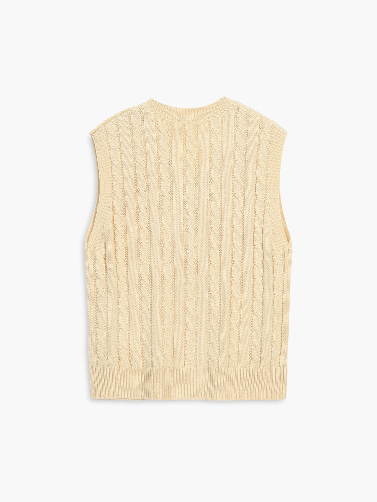 Free Feeling Cable Knit Sweater Vest