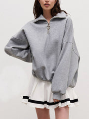 The Way To Go Zippered Sweatshirt