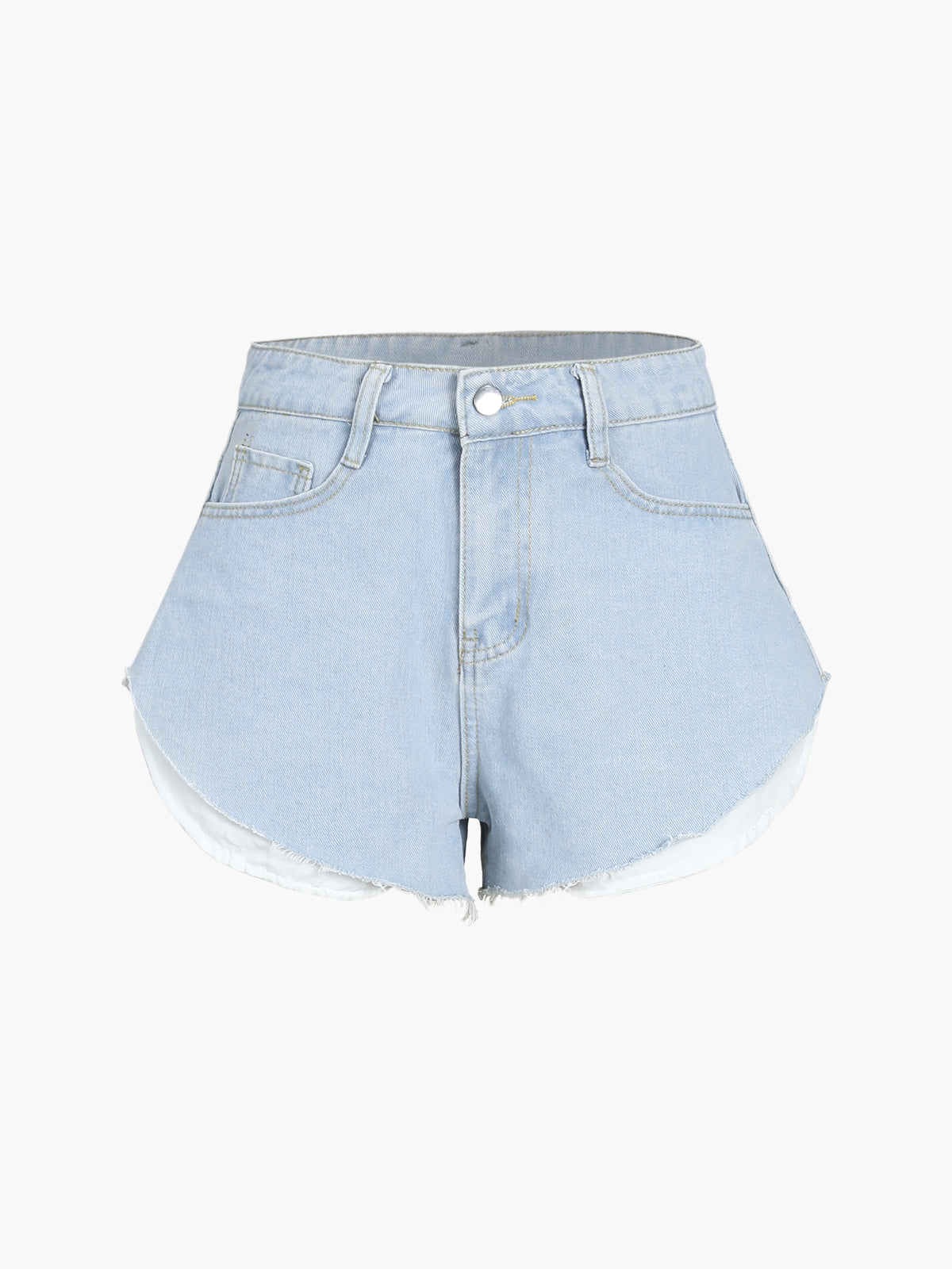 Double Layers Denim Shorts