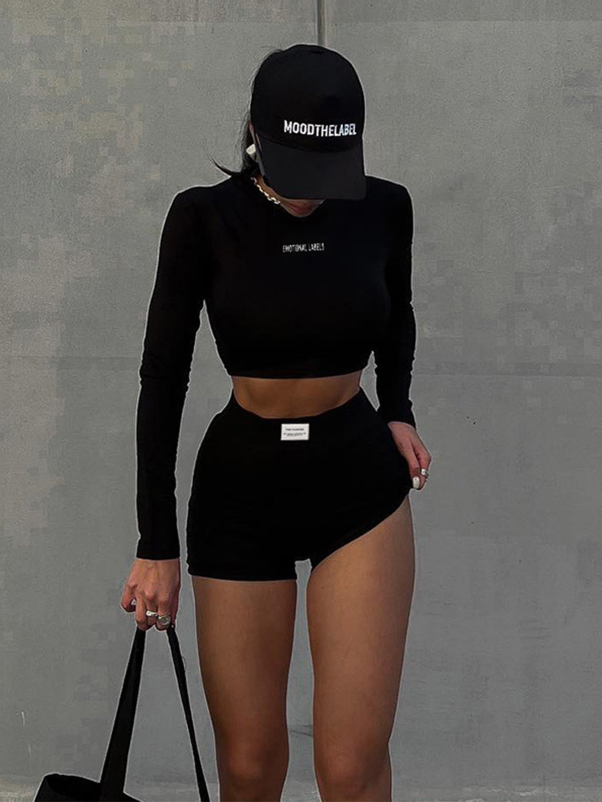 Live Freely Two Piece Long Sleeve Shorts Set