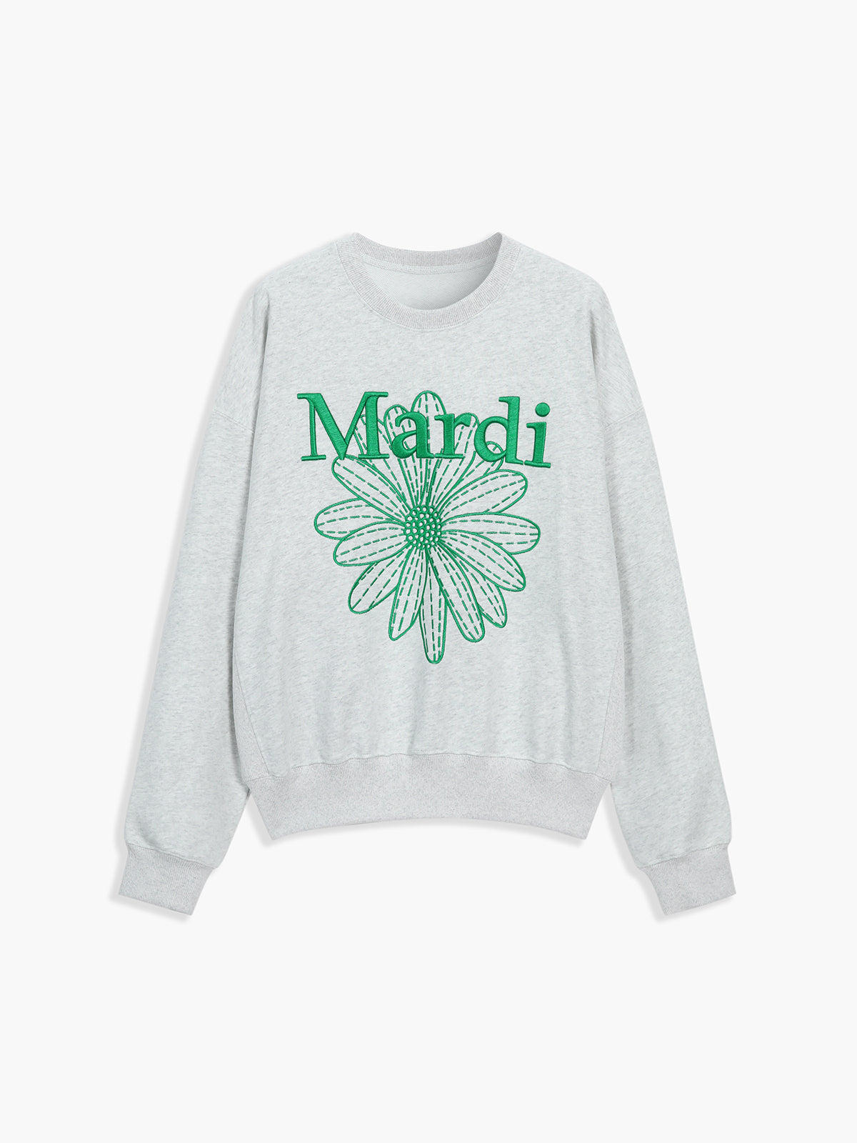 Embroidered Daisy Sweatshirt