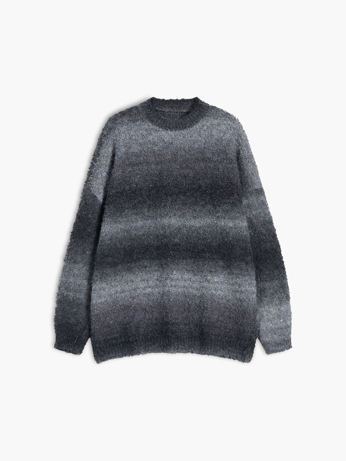 Oversized Ombre Dusk Fuzzy Sweater