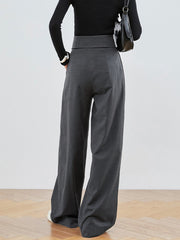 Leisure Fold Over Wide Leg Pants