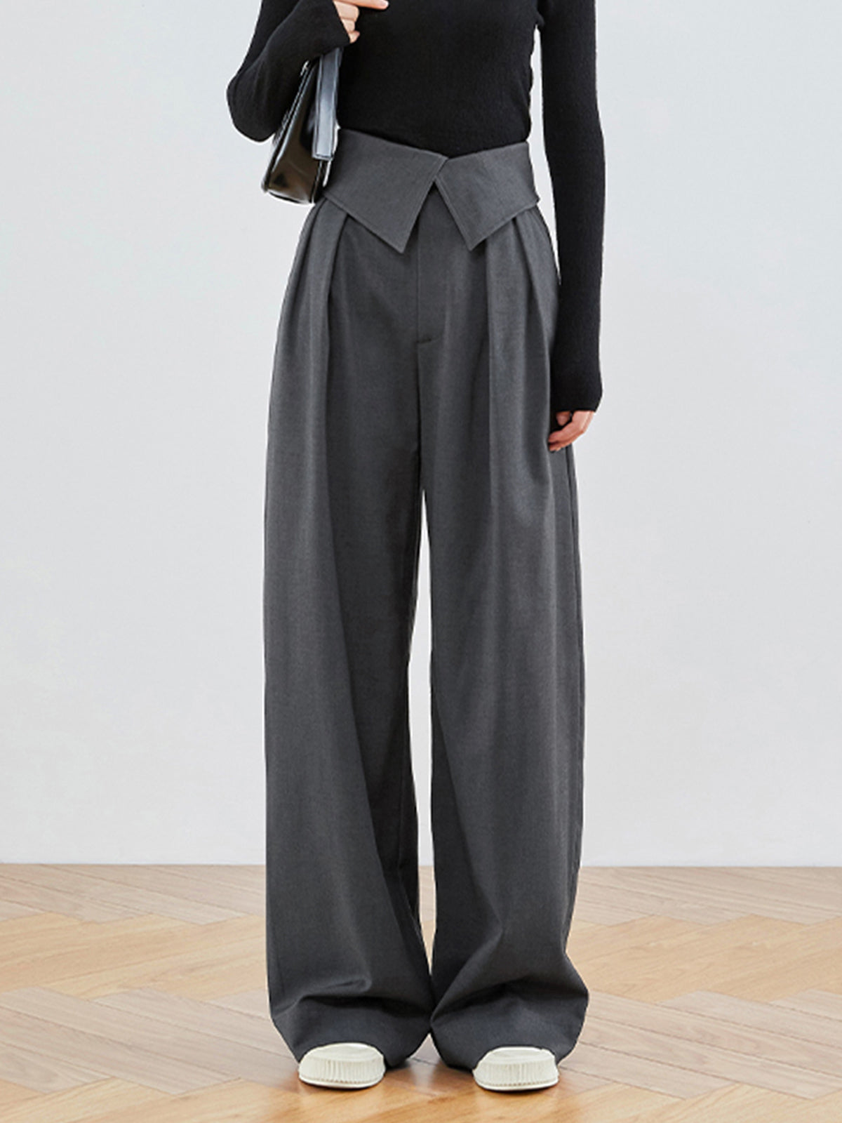 Leisure Fold Over Wide Leg Pants