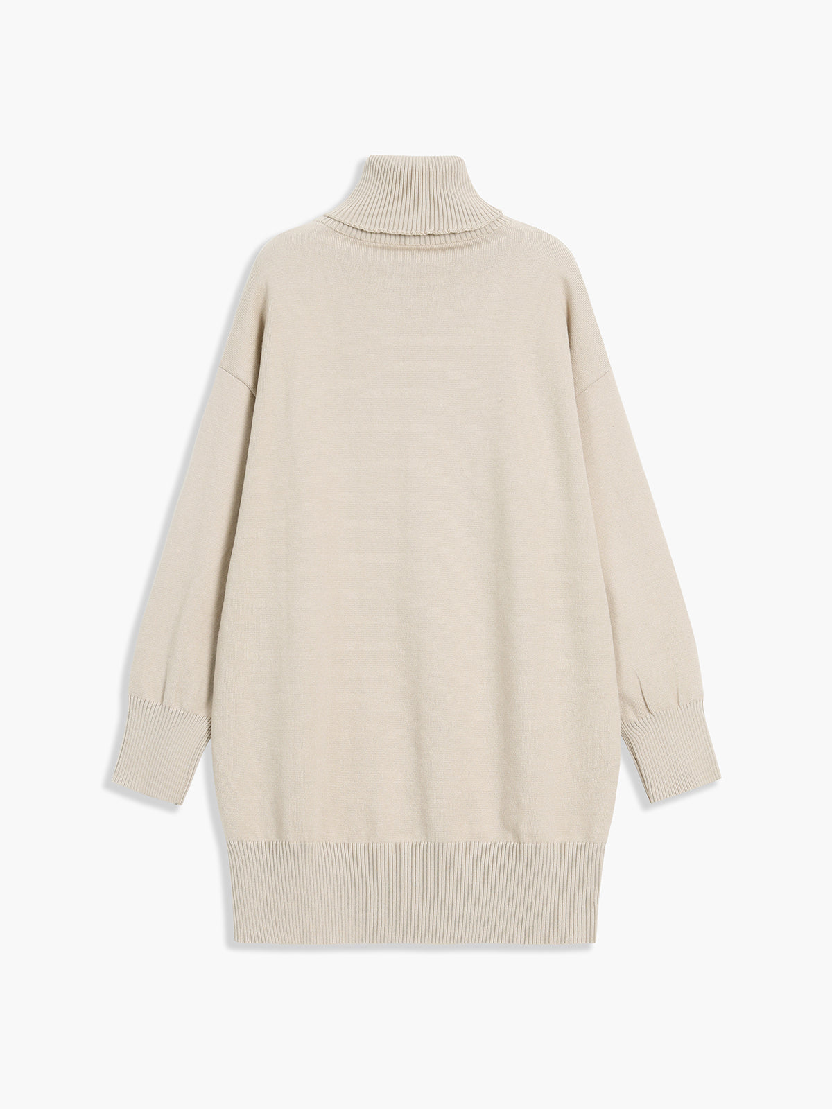 Minimalism Turtleneck Short Sweater Dress