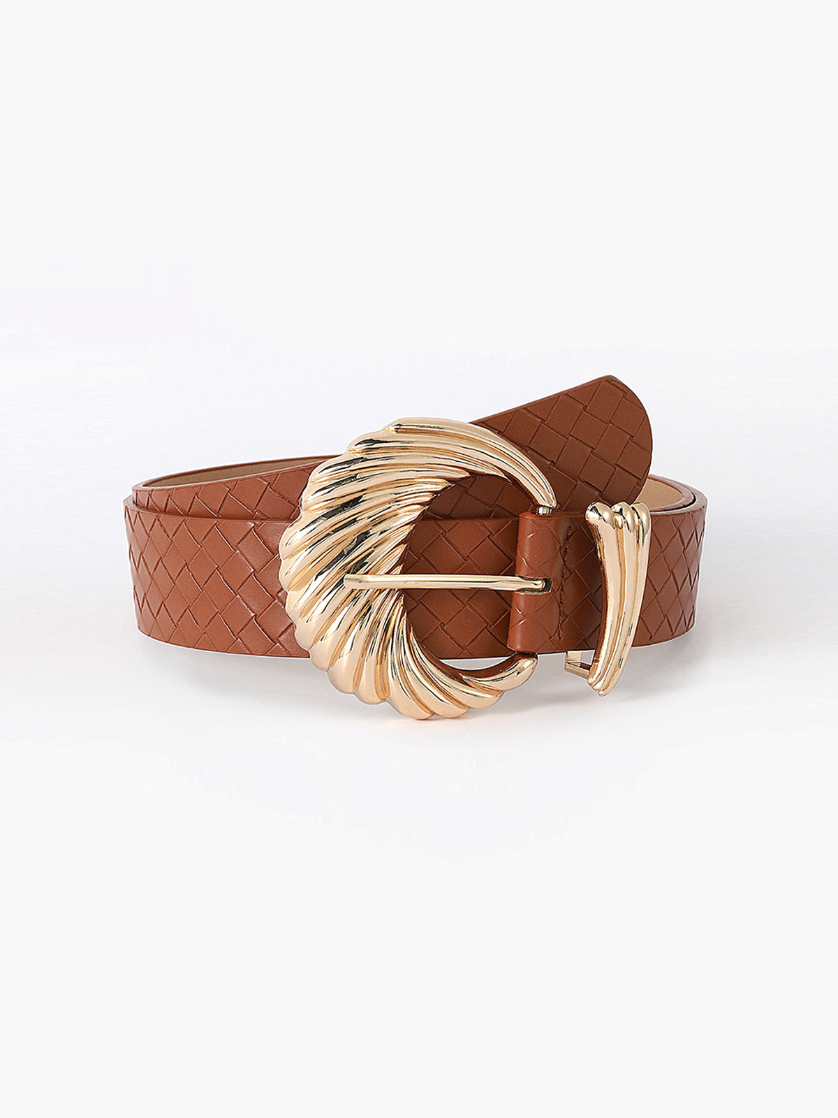 Shell Braided Leather Belt