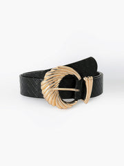 Shell Braided Leather Belt