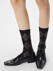 Diamonds Mid Calf Socks