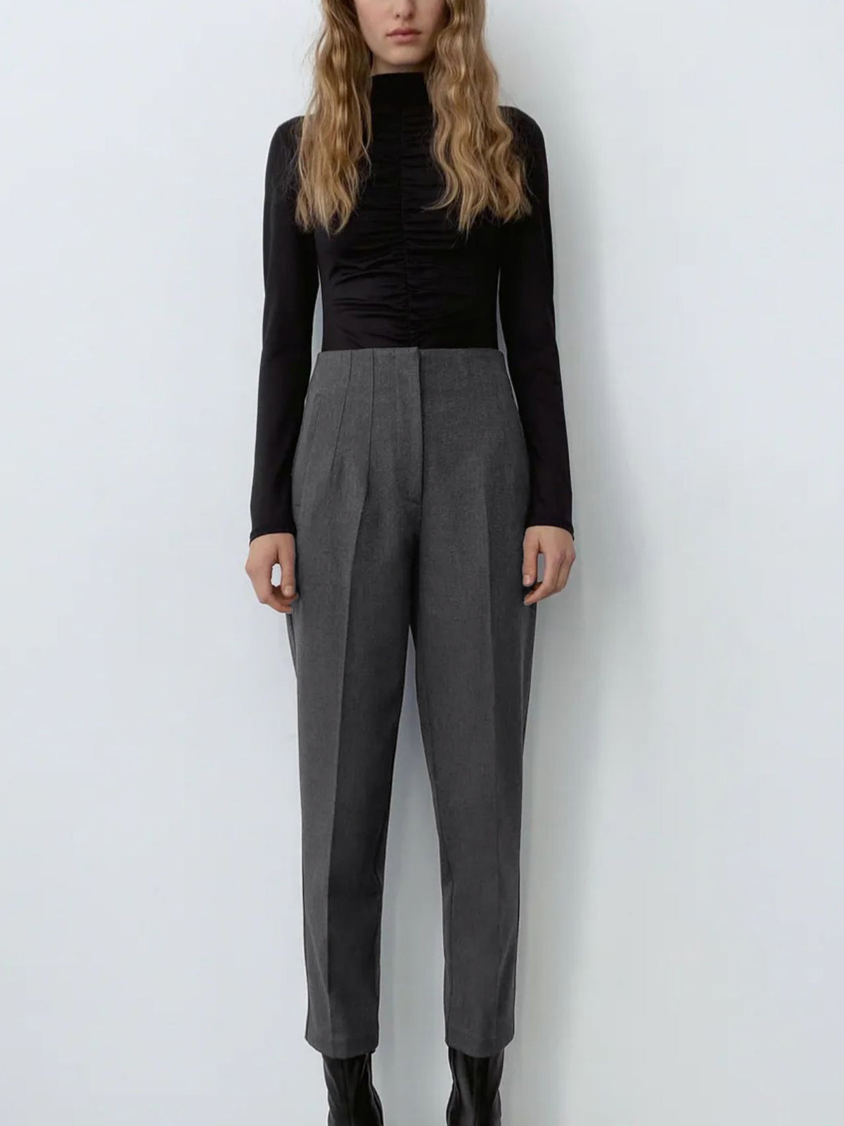 Smart Crop Straight Leg Pants