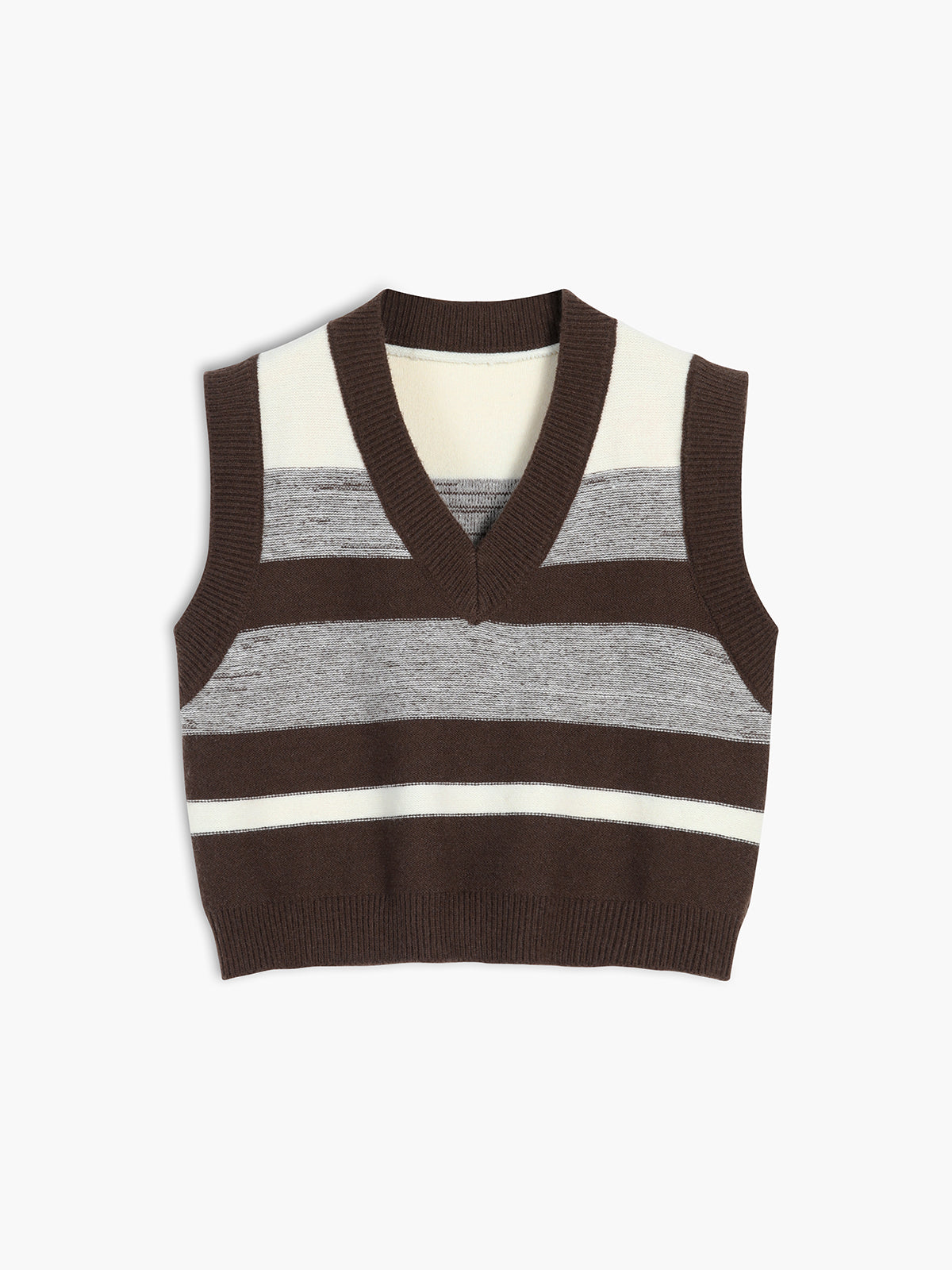 Let's Get Cozy Stripe Sweater Vest