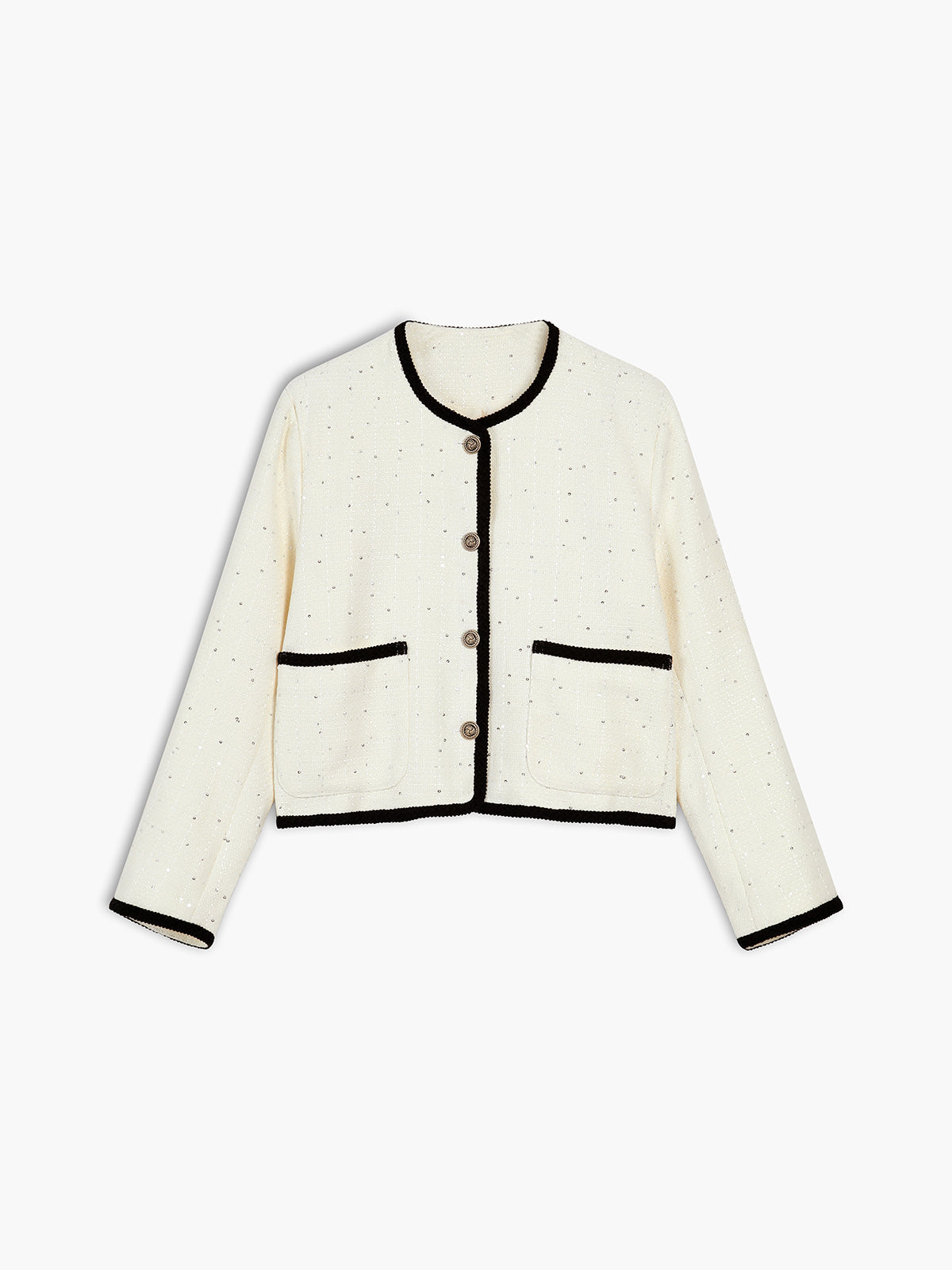 Old Money Aesthetics Sequin Blazer