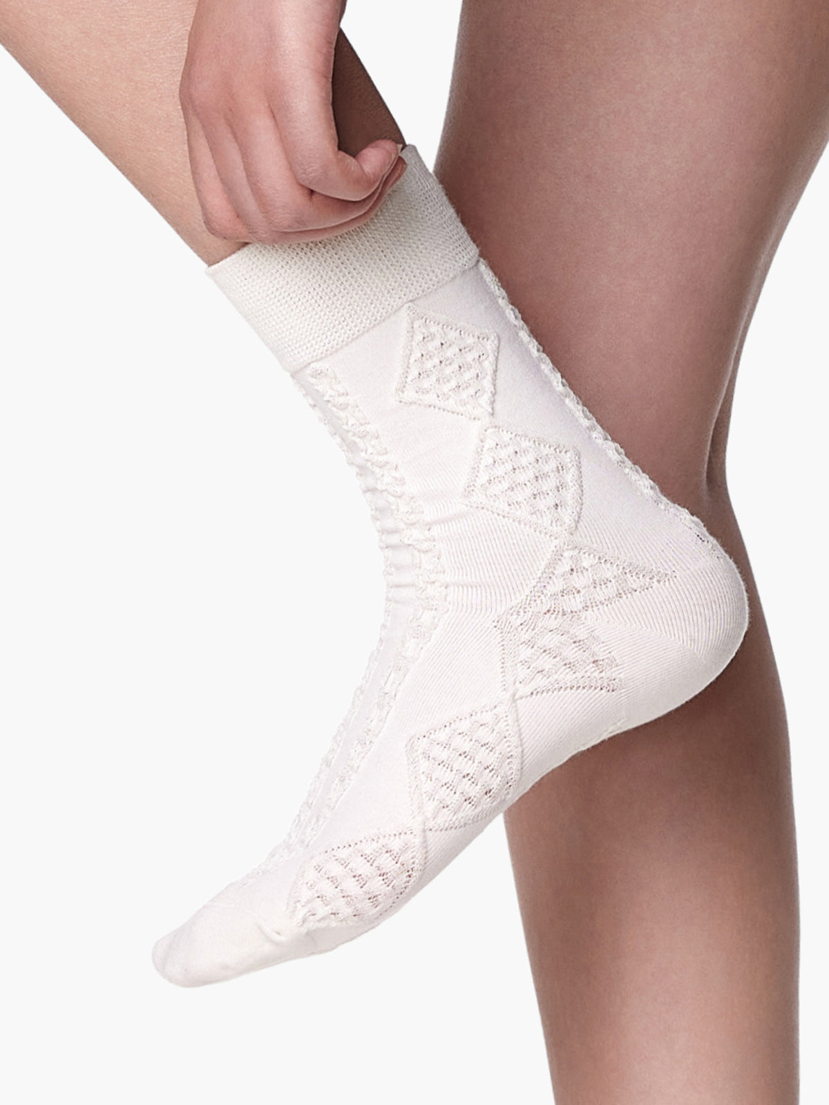 Diamonds Eyelet Socks