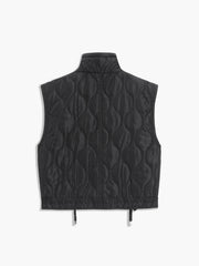 Mock Neck Quilted Puffer Vest