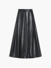 Effortless Faux Leather Maxi Skirt