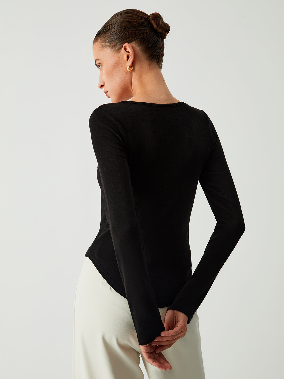 Double Layers Long Sleeve Top