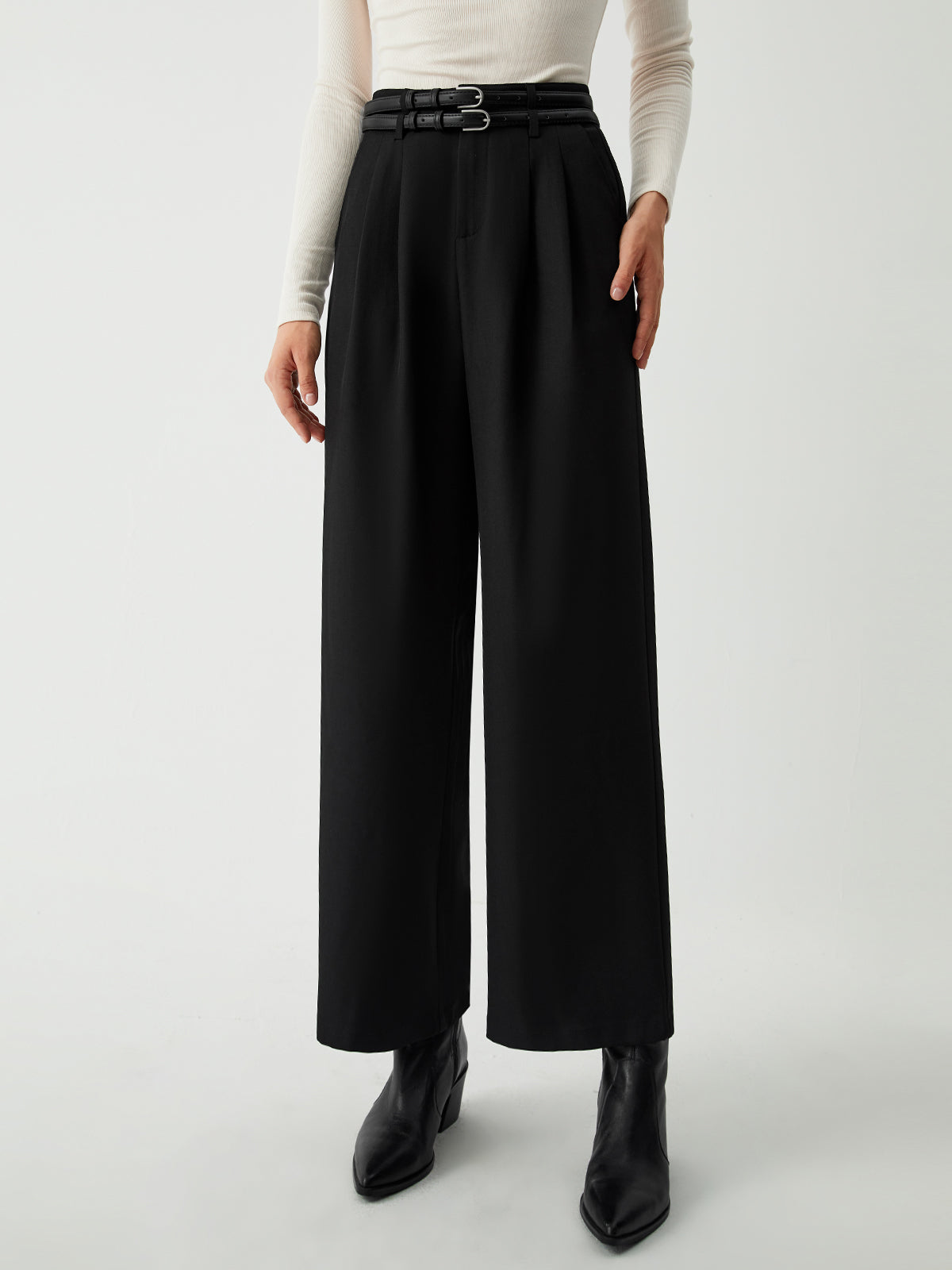 Essential Wide Leg Culotte Pants