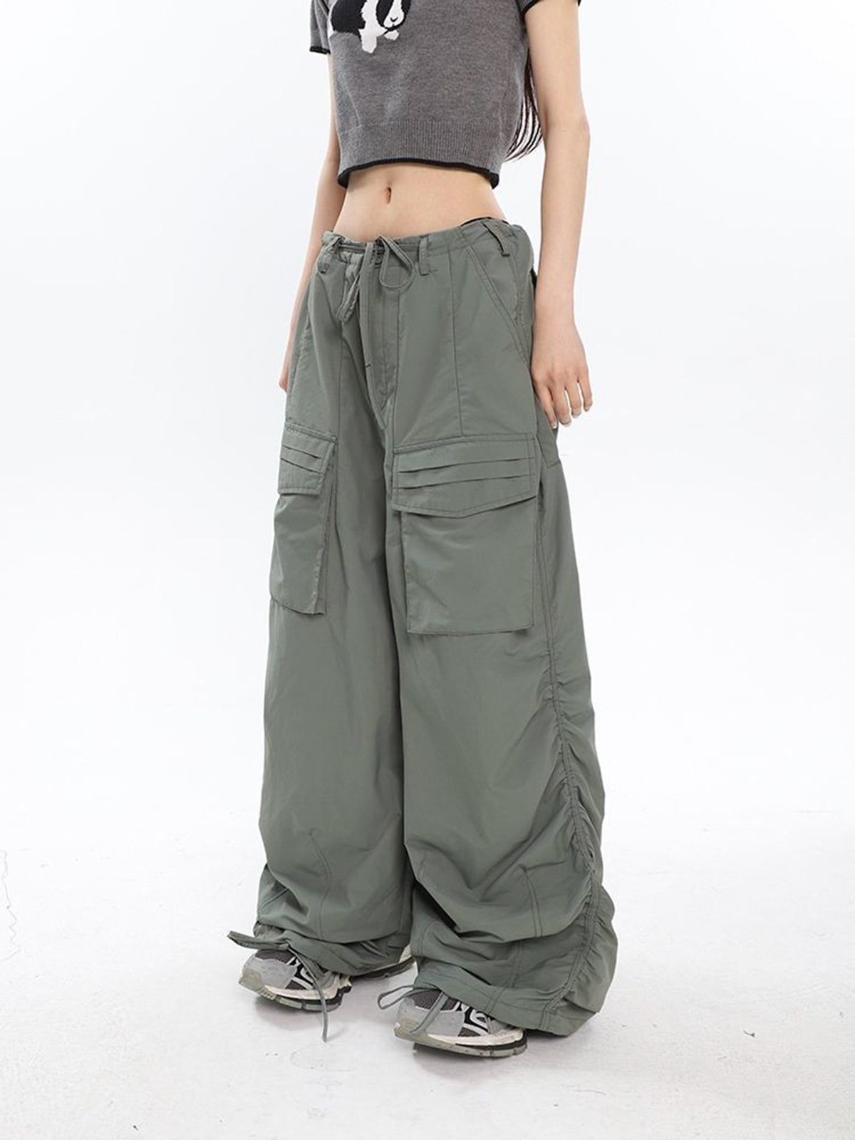 Stay With You Cargo Parachute Pants