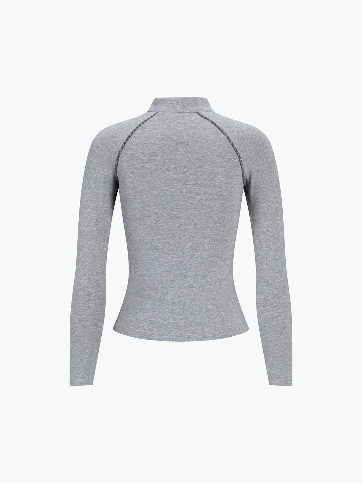 Mock Neck Long Sleeve Sports Shirt