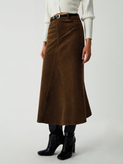 Maple Corduroy Midi Skirt