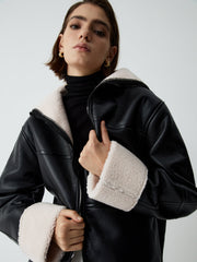 First Choice Sherpa Lined Shearling Leather Flight Jacket