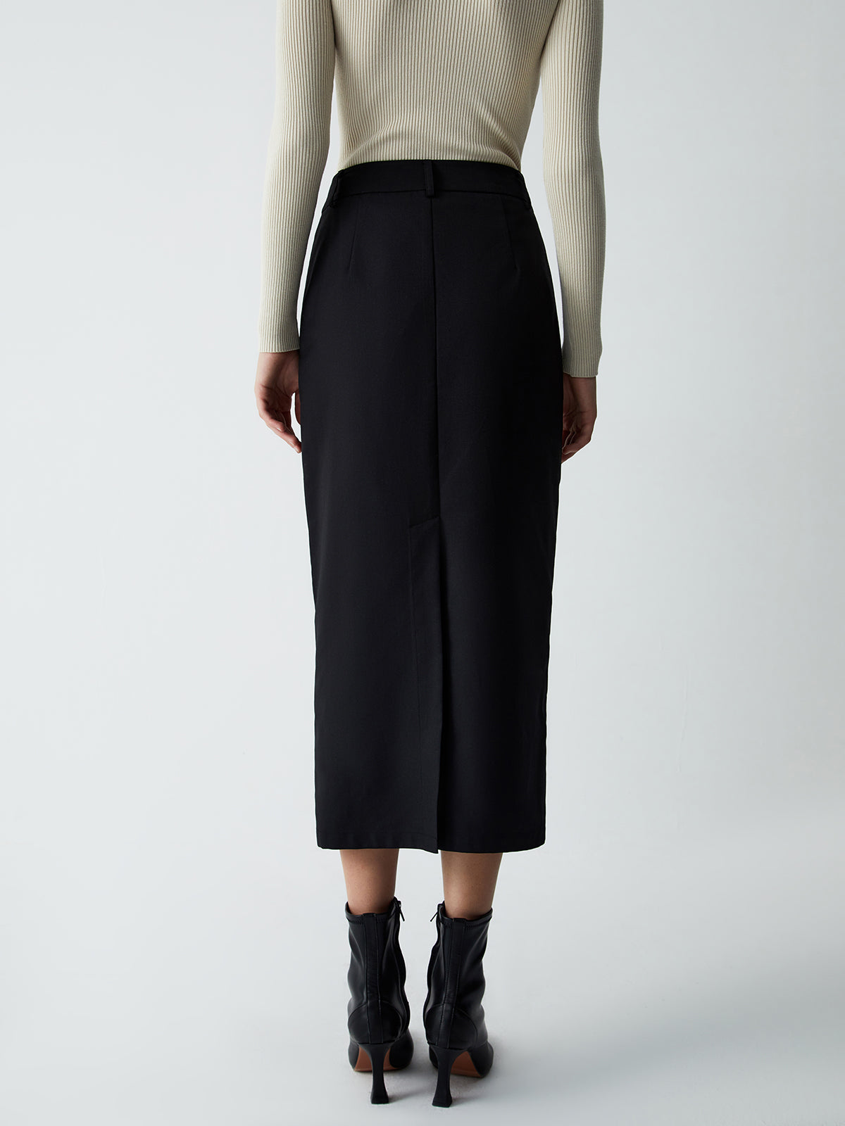 Asymmetric Layer Maxi Skirt