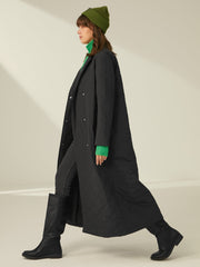 Essential Quilted Long Overcoat